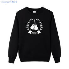 Bangkok Boxing hoodies Fighting Martial Arts Muay Thai Men Homme Cotton sweatshirts O-neck Boxing Gloves Print pullovers 2024 - buy cheap