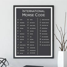 Home Decor Canvas Morse Code Wall Art Black and White Painting Minimalist Pictures Printing Nordic Modular Poster For Bedroom 2024 - buy cheap