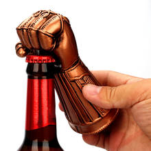 Criativo infinity thanos gauntlet luva garrafa de cerveja punho abridor martelo forma gauntlets soda vidro tampa abridores removedor ferramenta presentes 2024 - compre barato