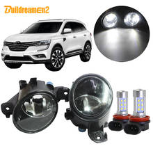 Buildreamen2 For Renault Koleos (HY_) Car H11 Fog Light Kit Lampshade + Bulb DRL 12V 2008 2009 2010 2011 2012 2013 2014 2015 2024 - buy cheap