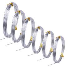 6 Rolls Silver Aluminum Bonsai Training Wire Craft Wire Soft and Flexible Metal Armature Wire for DIY Manual Arts and Crafts (1m 2024 - buy cheap