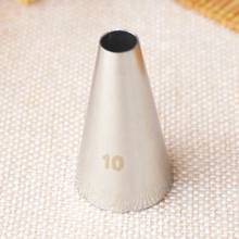 #10 Round Dot Piping Nozzles Pastry Icing Tips Fondant Cup Cake Chocolate Baking Decorating Tools Stainless Steel 2024 - buy cheap