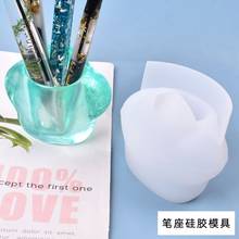 Silicone Mold Dried Flower Resin Decorative Craft Diy Storage Pen Holder Mould Epoxy Resin Concrete Molds Candle Pot Mold 2024 - buy cheap