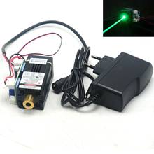 Focusable 515nm 520nm 100mW Dot Green Ray Laser Module Head w/12V Adapter & Fan 2024 - buy cheap