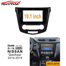 Panel de Fascia para salpicadero de coche, marco de Dvd de 10,1 pulgadas, doble Din, para Nissan Qashqai 2015-2019 2024 - compra barato