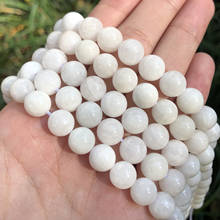 Natural Moonstone Beads Smooth Round Loose Spacer Beads For Jewelry Making 15inches 6/8/10mm DIY Beads Bracelets Necklace Perles 2024 - buy cheap