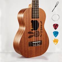 Ukelele Soprano de 21 y 26 pulgadas, Guitarra acústica eléctrica, Mini Conejo, caoba, 4 cuerdas 2024 - compra barato