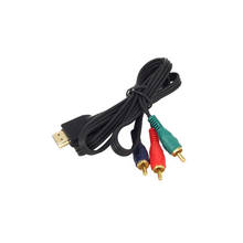1 м HDMI-совместимый штекер к 3 RCA Видео Аудио AV Кабель-адаптер 3RCA стерео компонент преобразователя для ТВ-приставки DV DVD ПК 2024 - купить недорого