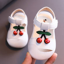 Summer Girls Sandals 2020 New Princess Shoes  Baby Toddler Shoes Korean Little Girl Cute Cherry Soft Bottom Sandals 2024 - buy cheap