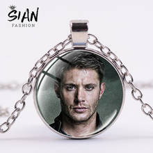 SIAN Classic TV Character Dean Necklace Supernatural Sam Poster Pentagram Devils Trap Glass Cabochon Gem Pendants for Men Women 2024 - buy cheap