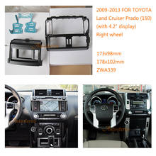 11-339 Car Radio Fascia multimedia Frame Kit For TOYOTA Land Cruiser Prado (150) 2009-2013 with 4.2" display Facia Panel Trim 2024 - buy cheap