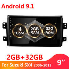 Kit multimídia para carro, 2 gb + 32 gb, 9 polegadas, android 9.1, 2 din, rádio, vídeo player, navegação gps para suzuki sx4 2006 2007 2006-2010 2008 2010 2011 2024 - compre barato