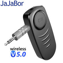 JaJaBor-receptor auxiliar con Bluetooth 5,0 para coche, Kit de manos libres con conector de Audio auxiliar de 3,5mm, adaptador inalámbrico A2DP, receptor de Audio y música 2024 - compra barato