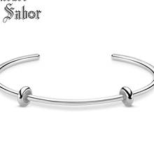 Bracelets Bangles Classic Carrier silver color Fashion Jewelry For Women Female Fine Gift Fit Beads Charms thomas 2024 - buy cheap