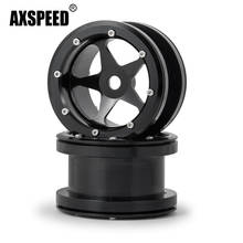 AXSPEED 4 Pcs/Set 1/10 RC Crawler Car Part Wheel Hub 2.2inch Alloy Beadlock Wheel Rims for Axial Wraith 2024 - buy cheap