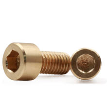 30pcs M2 Allen cup head copper screws hex socket cylindrical headel screw mechanical bolts brass bolt 4mm-12mm length 2024 - buy cheap