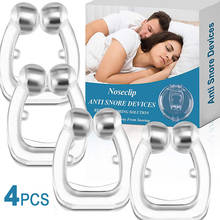 4PCS/Box Silicone Magnet Anti Snore Stop Snoring Nose Clip Sleep Tray Sleeping Aid Apnea Guard Night Device Health Care Product 2024 - buy cheap