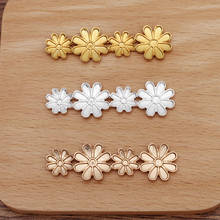 10 PCS 16*55mm Retro Metal Alloy Flowers Accessories DIY Handmade Hair Accessories For Jewelry Making 2024 - buy cheap