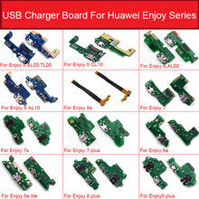 Placa de carregador usb, conector flexível para huawei enjoy 5 6 al00 al10 6s 7 8 plus 7s 8e 9e 9s 9 lite 2024 - compre barato