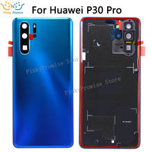 Задний корпус для HUAWEI P30 Pro задняя крышка стеклянная батарея с объективом камеры Замена для Huawei P30 pro Задняя крышка батареи 2024 - купить недорого