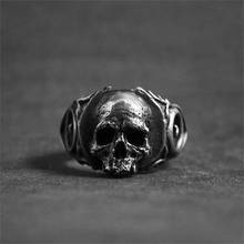 Unique Gothic Tooth Fairy Skull Rings Mens 316L Stainless Steel Biker Ring Punk Rock Jewelry 2024 - buy cheap