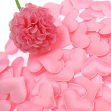 Esponja artificial de arremesso com pétalas de coração rosa, aplique para decoração de festas, casamentos e camas, 100 cm, 3.2 peças 2024 - compre barato