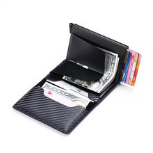 ZOVYVOL New Women Smart card holder Vintage PU Leather Card case Casual Men wallet RFID Blocking Card Wallet Automatic Men Gift 2024 - buy cheap