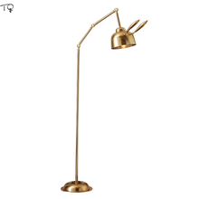 Скандинавский пост-современный промышленный Золотой Кролик напольная лампа железная художественная декоративная лампа подставка для гостиной отеля спальни прикроватная детская комната 2024 - купить недорого