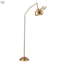 Lámpara de pie de estilo nórdico para habitación de niños, lámpara de pie con diseño de conejo dorado, estilo Industrial y postmoderno, decorativa, para sala de estar, Hotel y dormitorio 2024 - compra barato