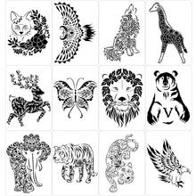 12Pcs/Lot A4 Mandala Animals DIY Wall Layering Stencils Painting Scrapbook Coloring Embossing Album Decorative Template 2024 - buy cheap