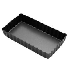 Caja Rectangular de acero al carbono para hornear pasteles, bandeja antiadherente para hornear Pan, galletas y pasteles, 1 unidad 2024 - compra barato