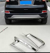Yimaautotrims  Rear Tail Fog Lights Lamp Frame Cover Trim 2 Pcs Exterior Fit For Honda CRV CR-V 2015 2016 ABS Chromium Styling 2024 - buy cheap