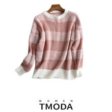 TMODA  Hollow Out Tricot Khaki Knitted Pullovers Women Autumn 2019 O Neck Long Sleeve Streetwear Sweaters Casual Pull Femme 2024 - buy cheap