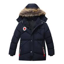 2020 Winter Warm Baby Boys Star Hooded  Wear Down Jacket Boy Down Jacket Children Outerwear Kids Zipper Jacket Coat2-5 years old 2024 - buy cheap