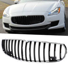 Front Bumper Grille For Trident Style Chrome Plating Hood Grill Fit for Maserati Quattroporte 2014-2017 2024 - buy cheap