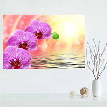 Nice Orchid Flower Poster Custom Canvas Poster Art Home Decoration Cloth Fabric Wall Poster Print Silk Fabric 2024 - buy cheap