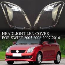 Farol do carro lente capa transparente escudo do farol para suzuki swift 2005 2006 2007 2008 2009 2010 2011-2016 2024 - compre barato