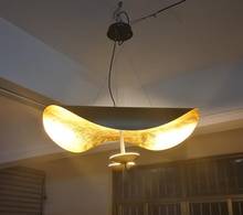 Nordic designer model room dining hall lights post-modern luxury living room black gold UFO minimalist creative bedroom chandeli 2024 - buy cheap