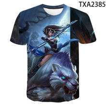 Camiseta con estampado 3D de Dota 2 para hombre, mujer y niño, camisetas de Horror, camisetas geniales de manga corta de verano 2024 - compra barato