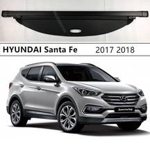 For HYUNDAI Santa Fe 2017 2018 Rear Trunk Cargo Cover Security Shield High Qualit Auto Accessories Black Beige 2024 - buy cheap