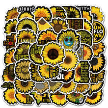 25/50pcs Cartoons sun flower Stickers For Children On The Laptop Fridge Phone Skateboard Suitcase Waterproof Sticker 2024 - buy cheap