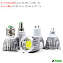 Led bulb light GU10 E27 E14 AC110 220V MR16 DC 12V cob LED Lamp 9W 12W 15W replace energy saving halogen lamp 2024 - buy cheap