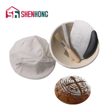 Shenhong redonda cesta de fermentação de rattan pão cestas banneton brotform país proofing provando francês baguette molde 2024 - compre barato