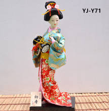 MYBLUE 30cm Kawaii Hand Make Japanese Geisha Kimono Doll  Sculpture  Japanese House  Figurine Home Room Decoration Accessories 2024 - buy cheap