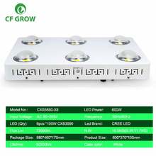 CREE-Lámpara de espectro completo para cultivo de plantas, luz COB regulable de 600W, CXB3590, Panel de crecimiento interior, iluminación con Mingwei 2024 - compra barato
