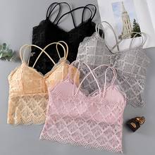 Chic Solid Color Lace Bralette Bra Women Seamless Tupe Bralette Wireless Breathable Underwear Ladies Lingerie #20 2024 - buy cheap