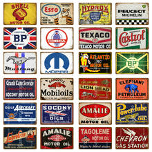 Texaco Motor Oil Vintage Metal Sign Plaque Metal Vintage Poster Garage Decoration Bar Pub Club Decor Gas Station Plate YM023 2024 - buy cheap