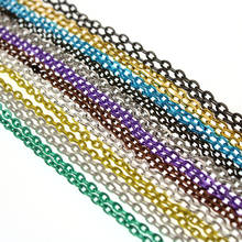 Collar de cadenas de hierro Rolo, 5 metros de Metal, Color dorado y plateado, accesorios de pulsera para fabricación de joyas DIY Z821 2024 - compra barato