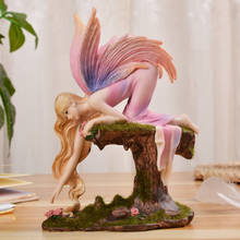 Modern Cute Girls Fairy Elf Angel Resin Ornaments Home Livingroom Table Figurines Decoration Bookcase Desktop Sculpture Crafts 2024 - buy cheap