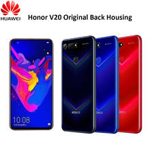 Capa de vidro 3d para battery honor v20, capa para reparo de bateria original, peça de reposição para honor view 20 2024 - compre barato